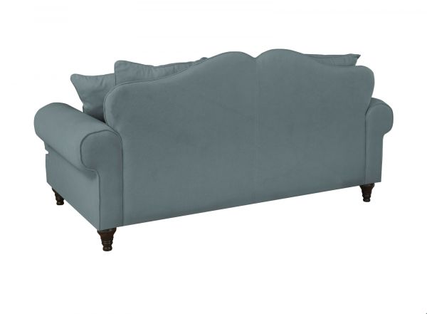 Sofa Adelina in grau Landhaus Couch 3-Sitzer 200 cm