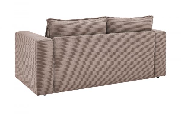 Sofa Pesaro in braun Cord Couch 2-Sitzer 180 cm