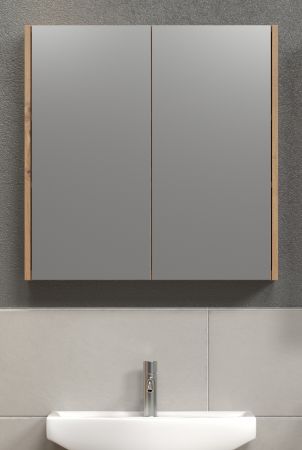 Badezimmer Spiegelschrank Touch in Artisan Eiche Badschrank 2-trig 69 x 70 cm