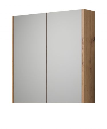 Badezimmer Spiegelschrank Touch in Artisan Eiche Badschrank 2-trig 69 x 70 cm