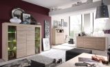 Wohnzimmer: Sideboard Boom Sonoma Eiche hell, sgerau (176x79 cm)