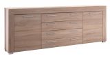 Wohnzimmer: Sideboard Boom Sonoma Eiche hell, sgerau (176x79 cm)