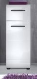 Badezimmer: Unterschrank Skin Hochglanz wei (30 x 79 cm)