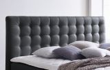 Boxspringbett Isabelle 200 x 200 cm Leder Optik schwarz 7 Zonen Multi Tonnentaschenfederkern Matratze