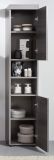 Badezimmer Hochschrank Runner in Sardegna grau Rauchsilber Badschrank 30 x 190 cm