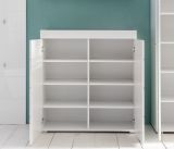 Schuhschrank Schuhkommode Amanda in wei Hochglanz tiefgezogen