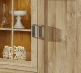Vitrinenschrank in Eiche Alteiche 113x206 cm Vitrine Canyon