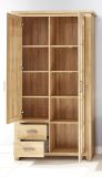 Vitrinenschrank in Eiche Alteiche 113x206 cm Vitrine Canyon