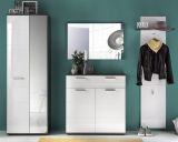 Garderobenspiegel Flur Wandspiegel grau 91 x 60 cm Smart