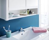 Badezimmer Spiegelschrank Ole in wei Landhausstil Badschrank 2-trig 81 x 80 cm