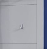 Wandgarderobe Garderobenpaneel Kito in Hochglanz wei Flurgarderobe 53 x 193 cm