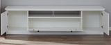 TV-Lowboard Baxter in wei im Landhausstil inklusive Podest 177 x 65 cm