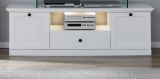 TV-Lowboard Baxter in wei� Landhaus Fernsehtisch 139 x 49 cm