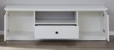 TV-Lowboard Baxter in wei� Landhaus Fernsehtisch 139 x 49 cm