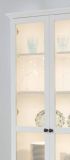 Vitrinenschrank Baxter in wei Landhaus Vitrine 81 x 196 cm
