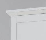 Flurgarderobe Baxter in wei Landhaus Schuh- / Garderobenschrank 81 x 196 cm