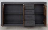 Sideboard Indy in Used Wood Shabby und Matera grau Kommode 151 x 86 cm