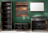 Garderoben Set Indy 5-teilig in Old Used Wood Vintage mit Garderobenschrank 265 x 192 cm