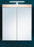 Badezimmer Spiegelschrank Amanda in Eiche Dekor Badschrank 2-t�rig 60 x 77 cm