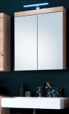 Badezimmer Spiegelschrank Amanda in Eiche Dekor Badschrank 2-t�rig 60 x 77 cm