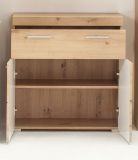 Badezimmer Kommode Amanda in Eiche / Asteiche Badschrank 73 x 79 cm