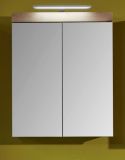 Badezimmer Spiegelschrank Amanda in Asteiche Dekor Badschrank 2-trig 60 x 77 cm