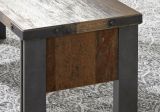 Sitzbank Prime in Old Used Wood Design mit Matera grau Esstisch Bank ohne Rckenlehne Shabby 140 x 44 cm