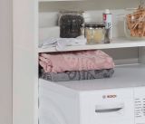 Waschmaschinenschrank Basix in wei Badmbel 64 x 190 cm