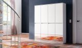 Garderobenschrank mit Spiegel Mirror in wei mit Spiegeltren - Schuhschrank 148 x 191 cm