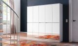 Garderobenschrank mit Spiegel Mirror in wei� mit Spiegelt�ren - XXL Mehrzweckschrank 185 x 191 cm