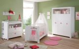 Babyzimmer Wandregal Olivia und Wilson in wei 75 x 20 cm