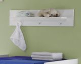 Babyzimmer Wandregal Olivia und Wilson in wei 75 x 20 cm
