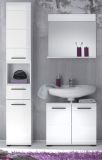 Badezimmer Hochschrank Skin in wei� Hochglanz 30 x 182 cm