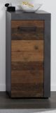 Waschbeckenunterschrank Cancun / Indy  in Old Used Wood und grau (36 x 81 cm)