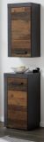 Waschbeckenunterschrank Cancun / Indy  in Old Used Wood und grau (36 x 81 cm)