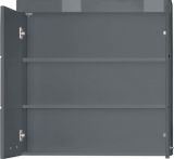 Bad Hngeschrank Amanda in grau Hochglanz Badschrank 73 x 77 cm