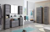 Badezimmer Spiegelschrank Line in Sardegna grau Rauchsilber Badschrank 2-trig 60 x 67 cm