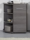Badezimmer Kommode Runner in Sardegna grau Rauchsilber Badmbel Unterschrank 30 x 76 cm