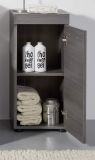 Badezimmer Kommode Runner in Sardegna grau Rauchsilber Badmbel Unterschrank 30 x 76 cm