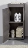 Badezimmer Kommode Runner in Sardegna grau Rauchsilber Badmbel Unterschrank 30 x 76 cm
