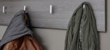 Garderobenleiste Line in Sardegna grau Rauchsilber Flur Wandgarderobe 80 x 21 cm