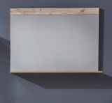 Garderobenspiegel Tailor in Shabby Used Wood hell Wandspiegel mit Ablage 90 x 69 cm Pale Wood