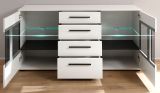 Sideboard Design-D in Hochglanz wei Kommode 150 x 86 cm Anrichte