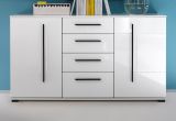 Sideboard Design-D in Hochglanz wei Kommode 150 x 86 cm Anrichte