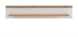 Wandboard Helge in wei und Eiche Riviera Wandregal skandinavisch 107 x 20 cm