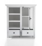 Kommode Hooge in Pinie wei Landhaus Sideboard 105 x 115 cm