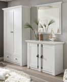 Garderobenspiegel Hooge in Pinie wei Landhaus Wandspiegel 92 x 99 cm