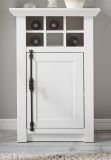Kommode Hooge in Pinie wei Landhaus Sideboard mit Weinregal 63 x 100 cm