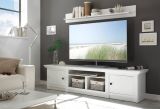 TV-Lowboard Hooge in Pinie wei Landhaus TV-Unterteil 194 x 51 cm