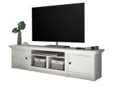 TV-Lowboard Hooge in Pinie wei Landhaus TV-Unterteil 194 x 51 cm